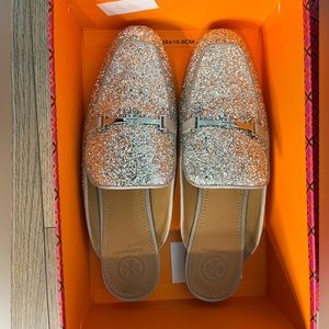 Tory Burch Silver Flats